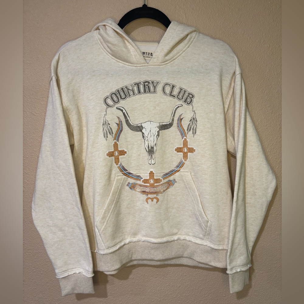 Idyllwind Cream Country Club Graphic Hoodie